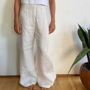 FAITHFULL THE BRAND Ottavio Pants White